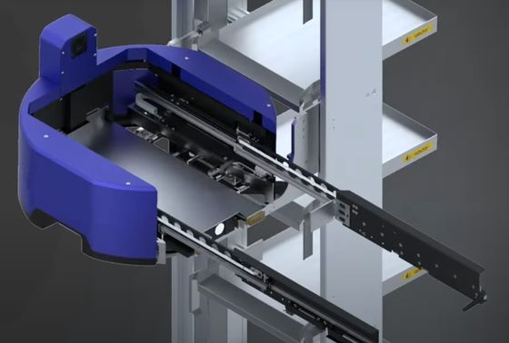 3.5m Shelves Automated Warehousing System CTU Robot Load / Unload Speed 25 - 30 Cartons/Hour