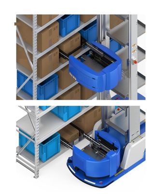 1.5m/s Straight speed CTU Robot For 10m Shelves Cartons Storage Automatic Warehouse System