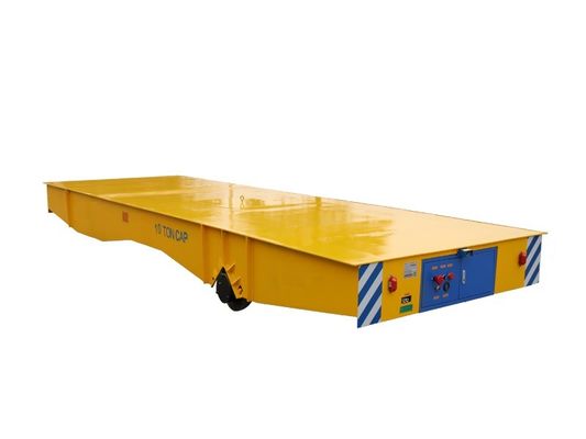 Heavy Duty Cargo Electrical RGV Flat Transfer Cart For Max 10 Ton Transfer