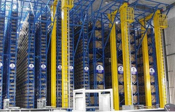 Max 3500kg Pallet Automatic Racking System AS-RS Stacker With Double Column