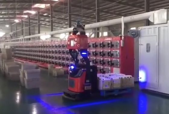 Highly Scalable Pallet Transfer AGV Automated Warehousing System For Order Fulfillment