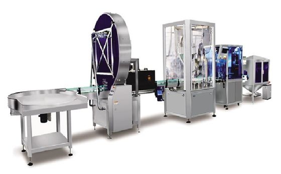 Metal Can Pack Sterilization Filling Capping And Labeling Machine For Powder Product