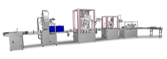 FDA Grade Milk Powder Metal Can Pack Packing Line For  Dosing Filling Labeling